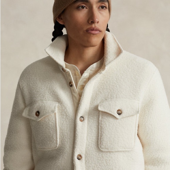 Polo Ralph Lauren pile fleece shirt jacket - Picture 9 of 9